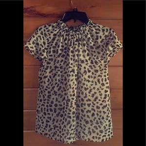 Express leopard blouse M NWT